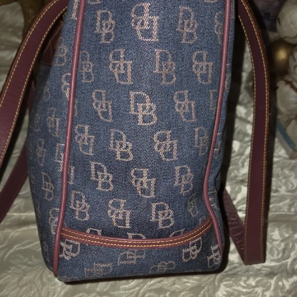 Dooney & Bourke Denim Monogram Tote - Picture 7 of 10